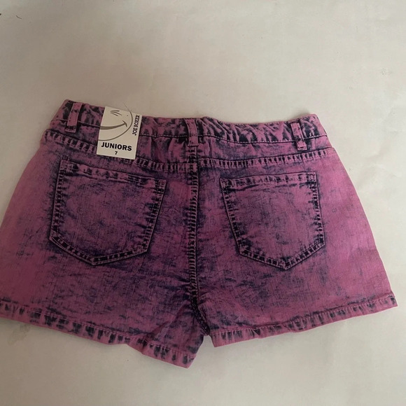 Joe Boxer  Shorts Women's Sz 7 Juniors Denim Purple  Mini  Short NWT - Picture 2 of 5